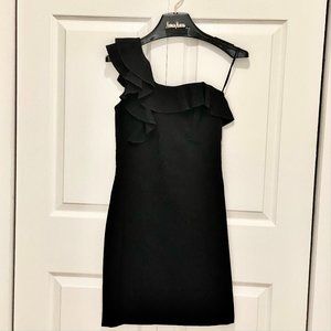 NWOT BLACK HALO One Shoulder Cocktail Sheath Dress